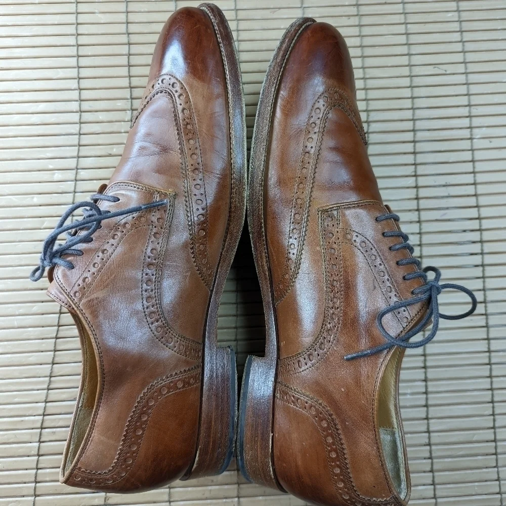 Cole Haan American Classics Harrison 2.0 Grand Wing Tip two tone brown leather O
